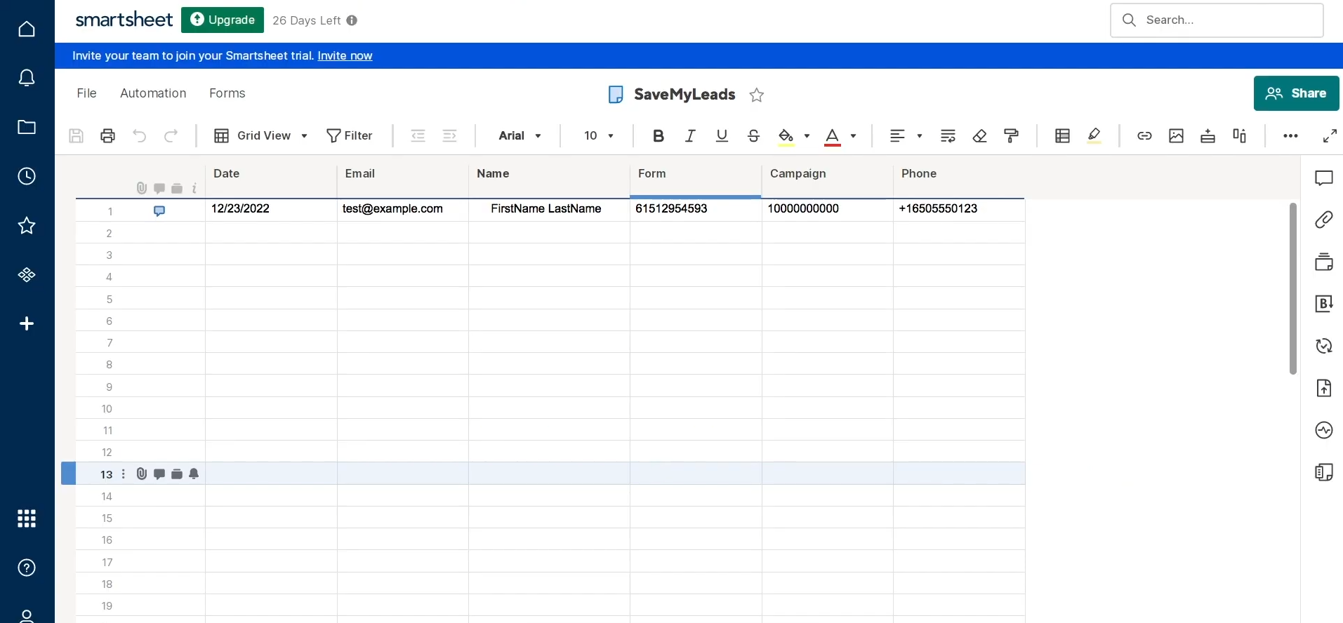 Smartsheet and Google Lead Form integration | Go to your Smartsheet account Smartsheet and Google Lead Form integration | Go to your Smartsheet account