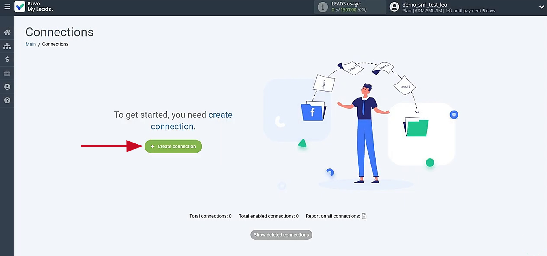 Create a new connection