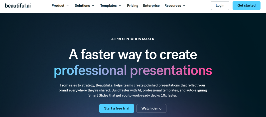 Beautiful.ai website