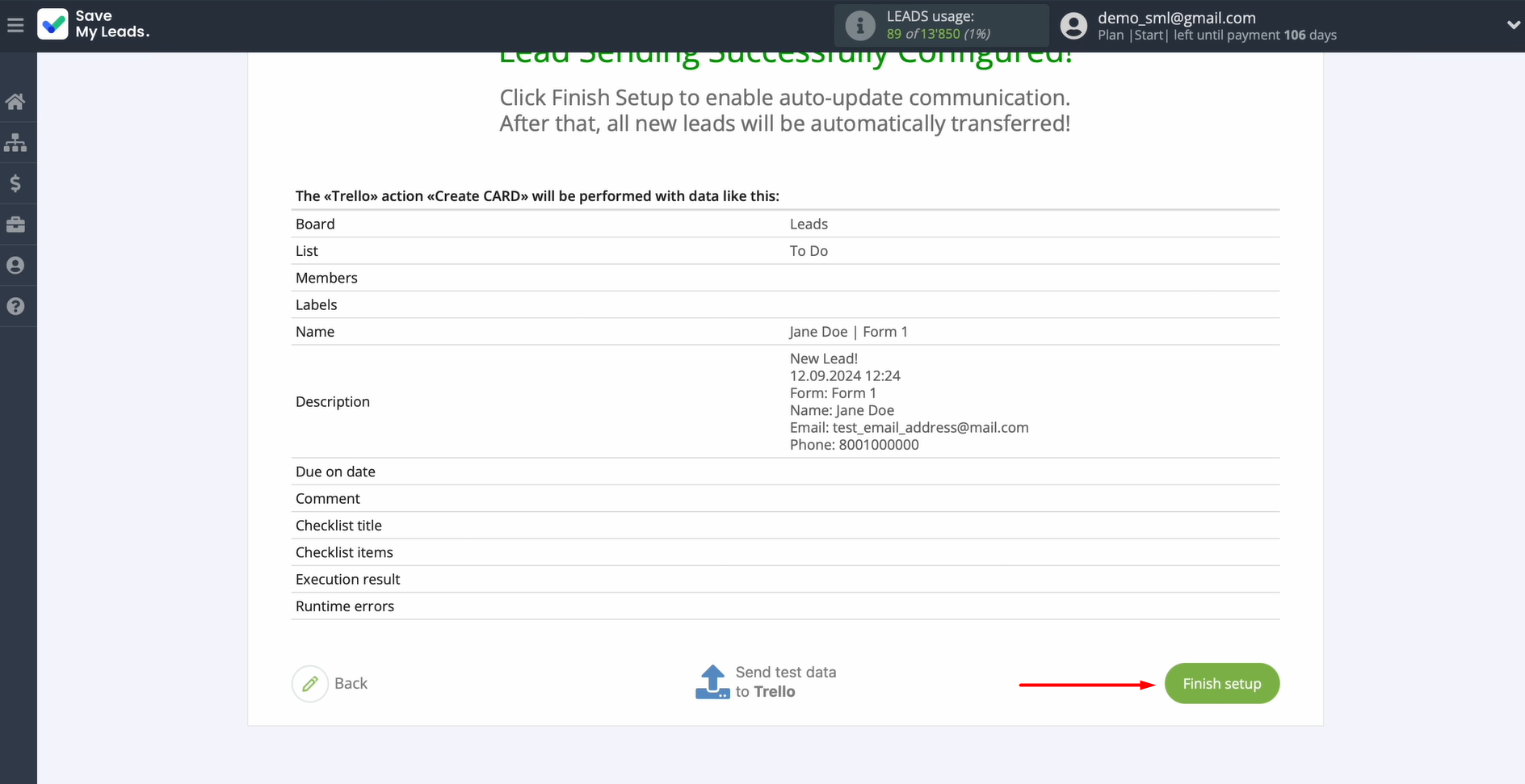 Click Finish setup to enable auto-update Click Finish setup to enable auto-update
