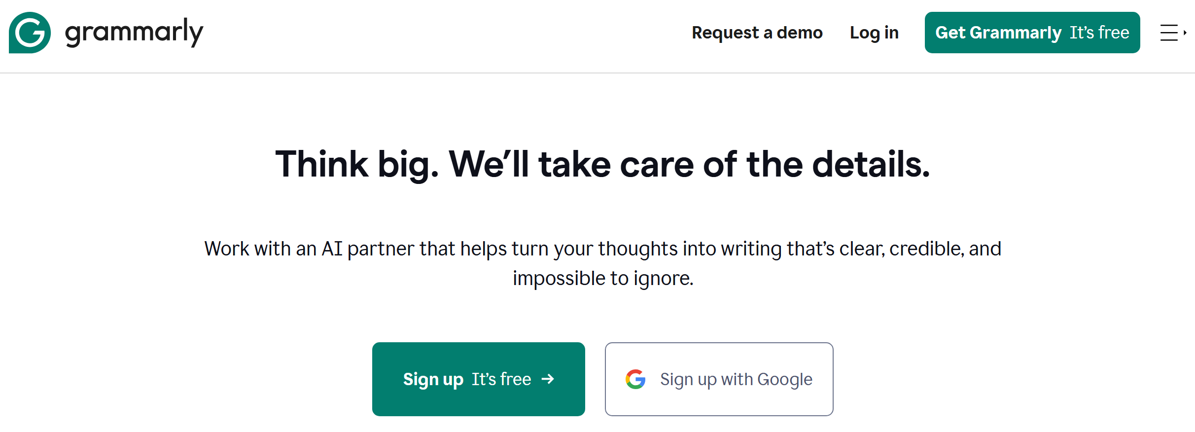 Grammarly website