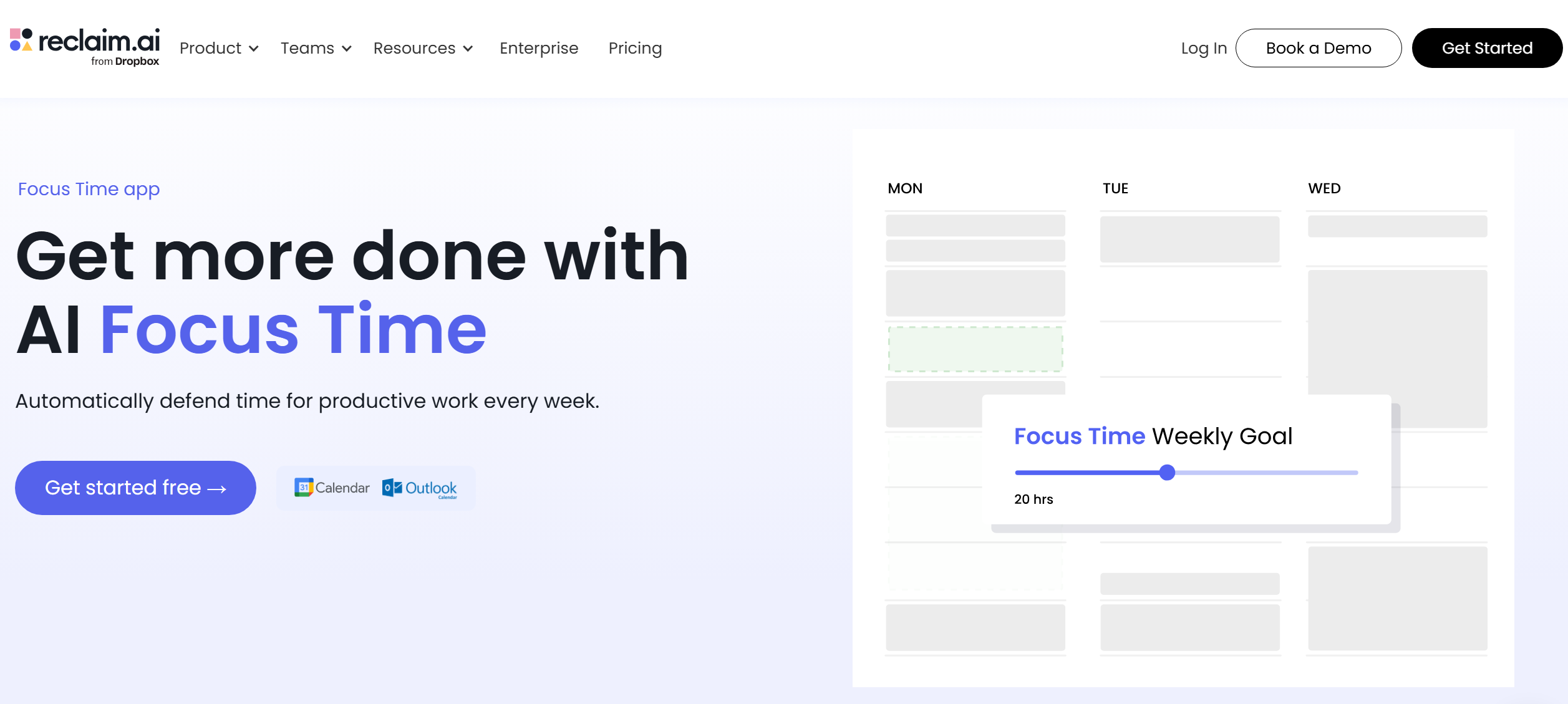 Reclaim website Reclaim website
