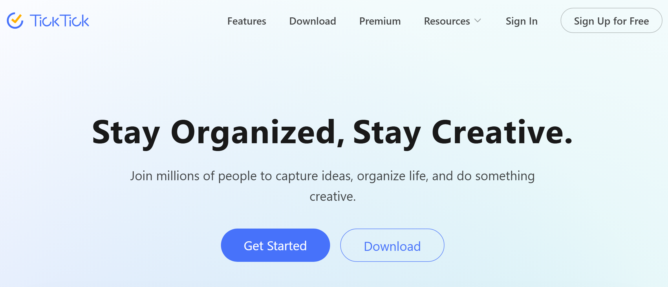 TickTick website TickTick website