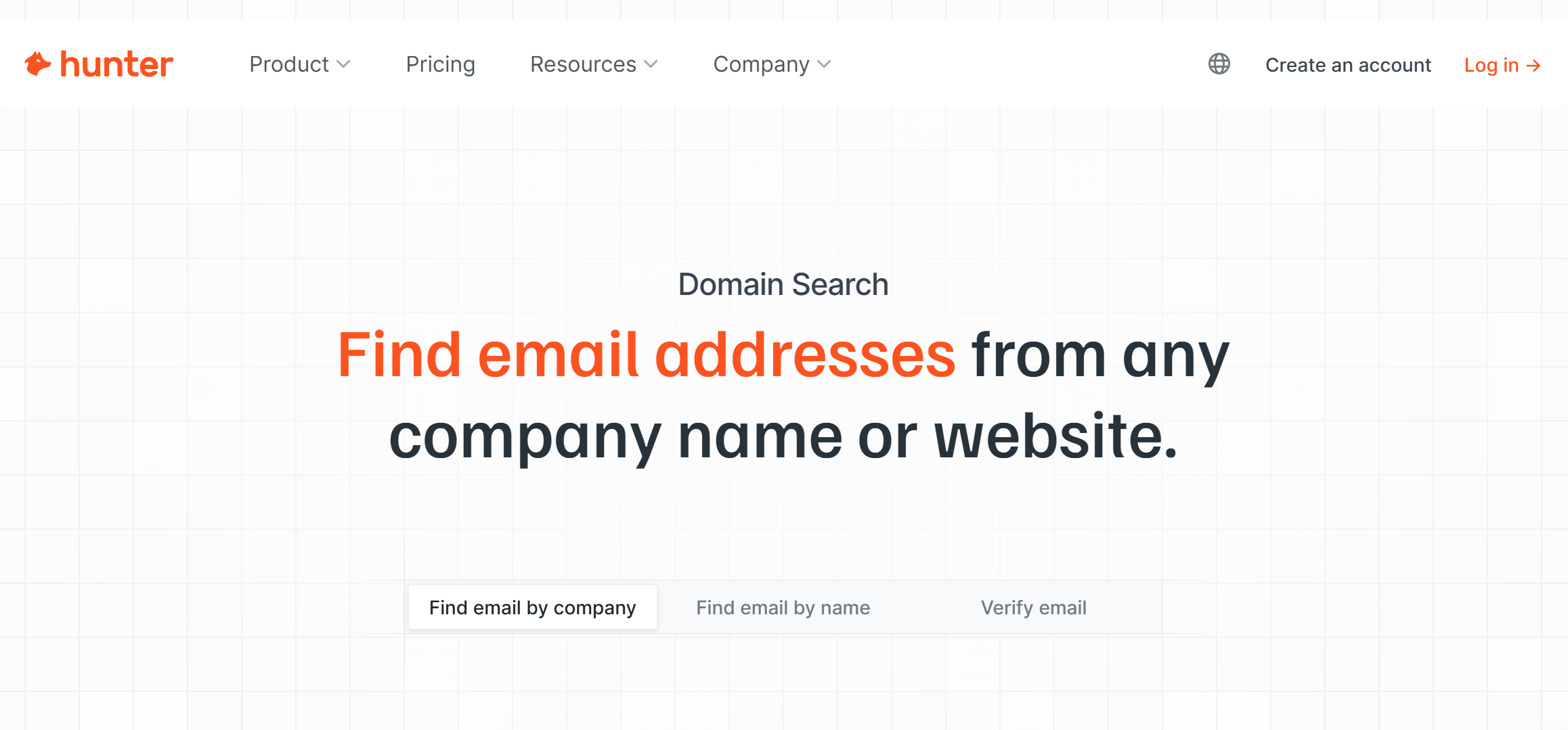 Hunter.io website