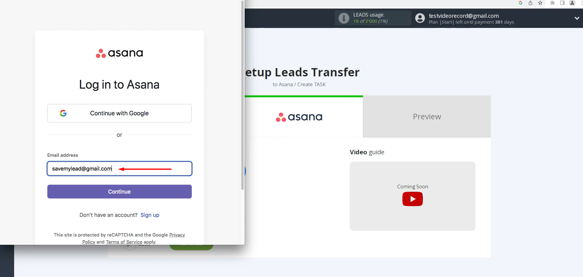Enter your Asana login Enter your Asana login