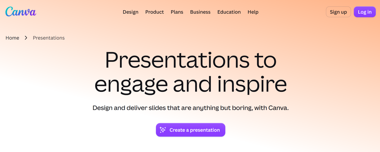 Canva website