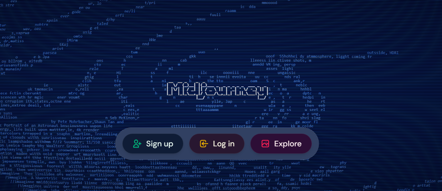 Midjourney website