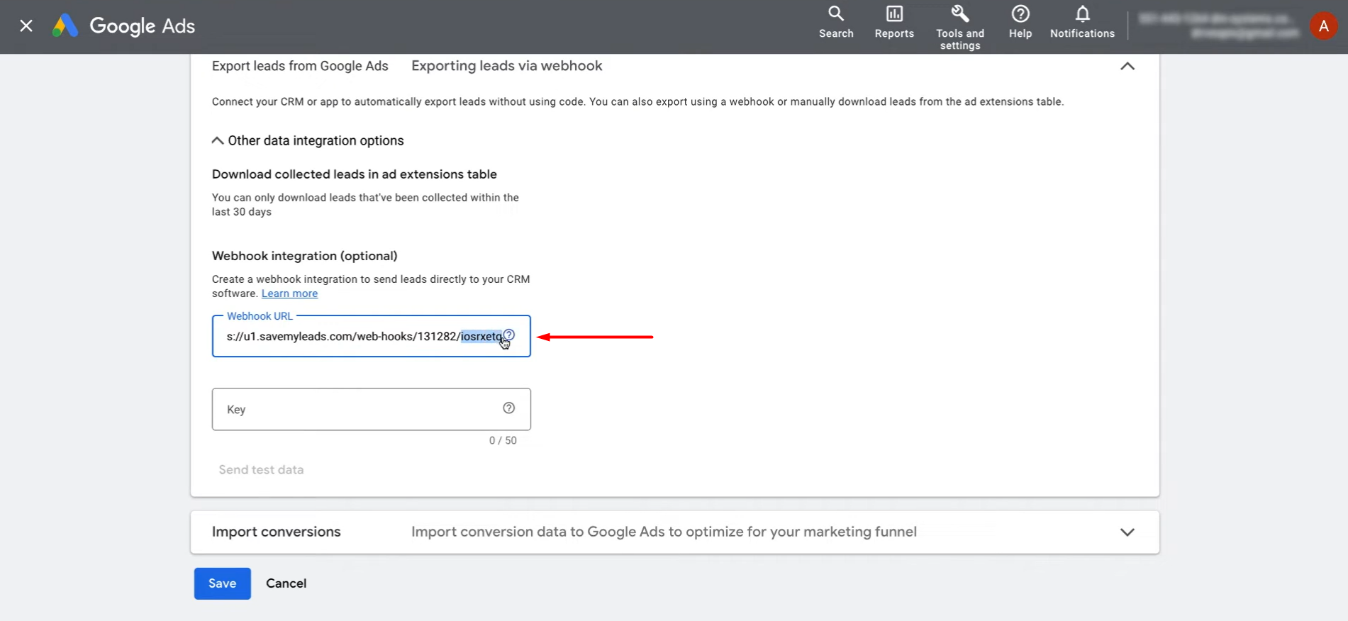 Copy the last part of the URL Copy the last part of the URL