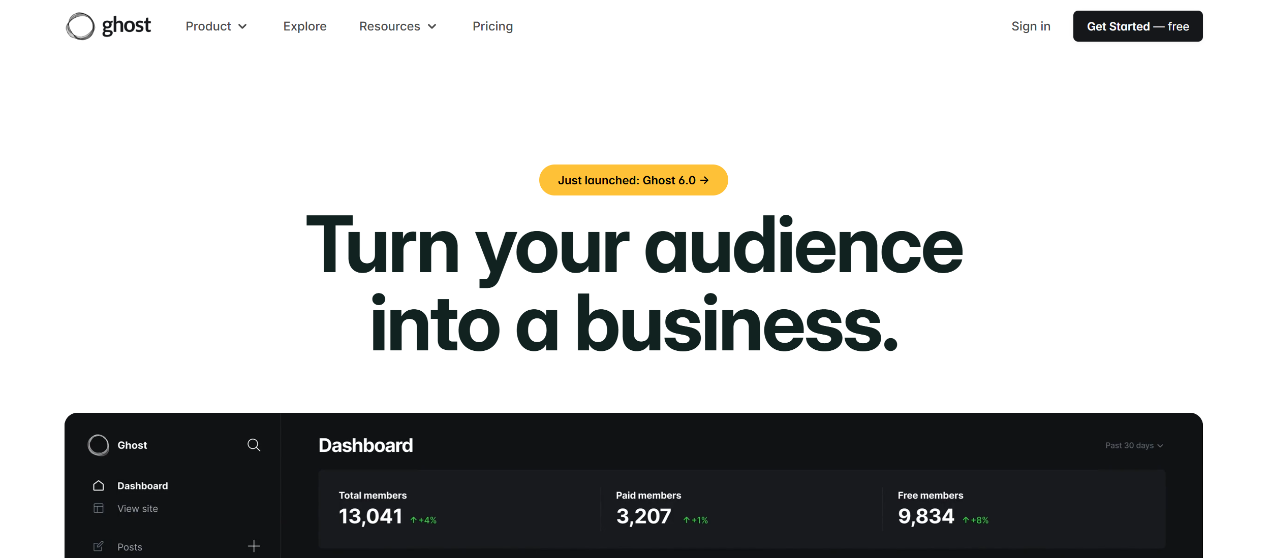 Ghost website Ghost website