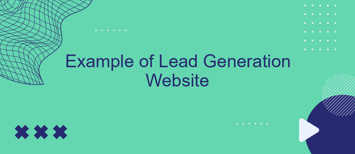 Example of Lead Generation Website