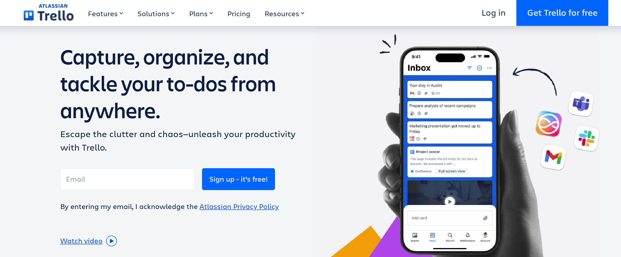 Trello website Trello website
