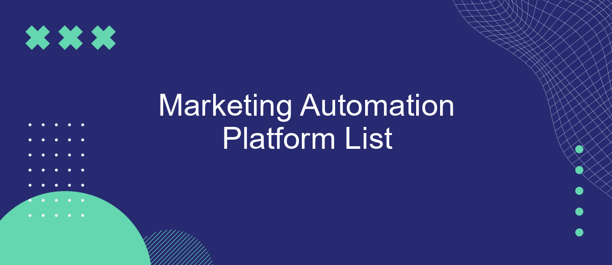 Marketing Automation Platform List