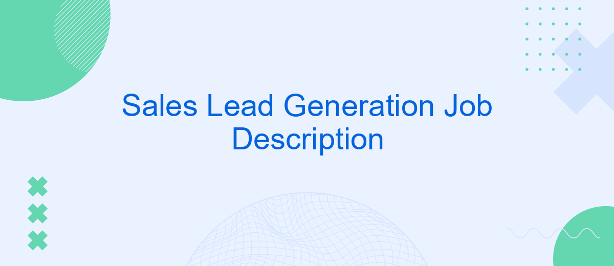 Sales Lead Generation Job Description