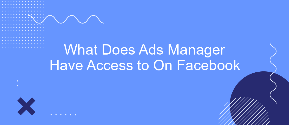 What Does Ads Manager Have Access to On Facebook
