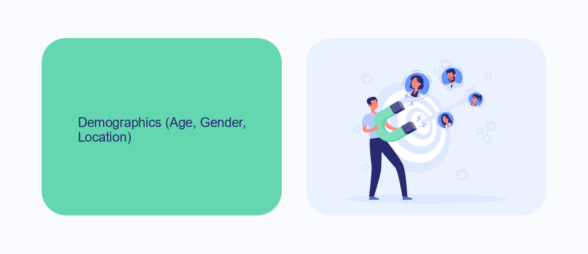 Demographics (Age, Gender, Location) Demographics (Age, Gender, Location)