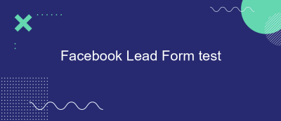 Facebook Lead Form test