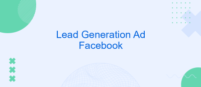 Lead Generation Ad Facebook