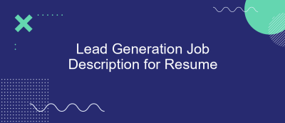 Lead Generation Job Description for Resume