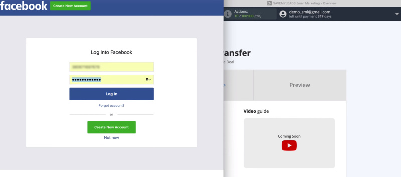 Facebook and ActiveCampaign integration | Log into Facebook