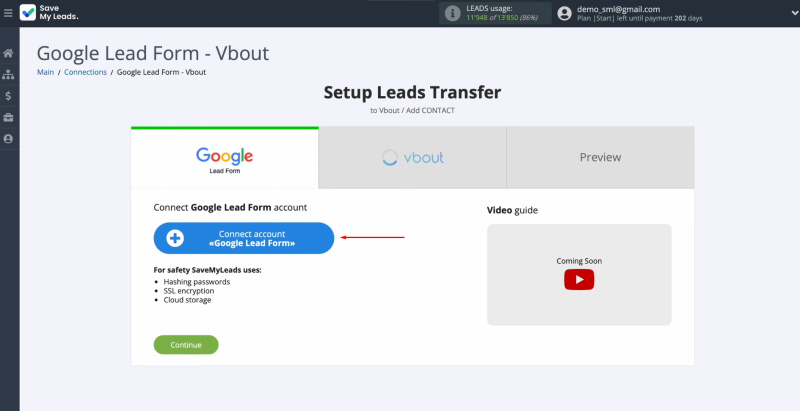 Google Ads Lead Form and Vbout integration | Connect your Google Lead Form account to SaveMyLeads