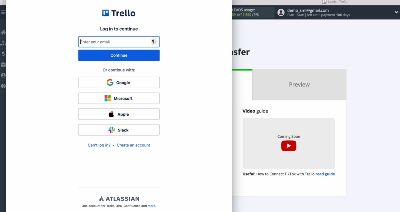 Сhoose the authorization method you prefer