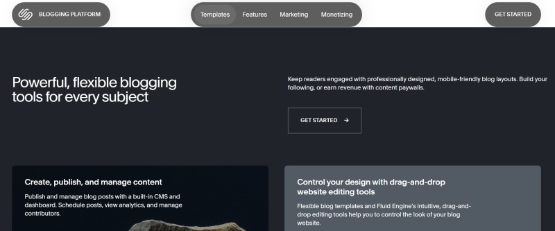 Squarespace website