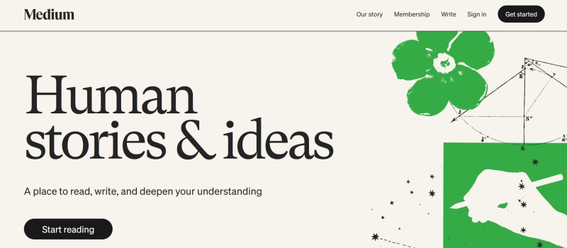 Medium website