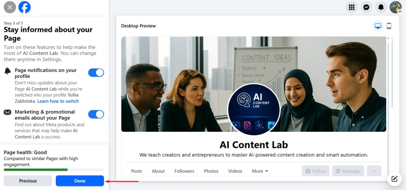 Business Page