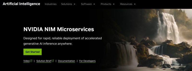 NVIDIA NIM website