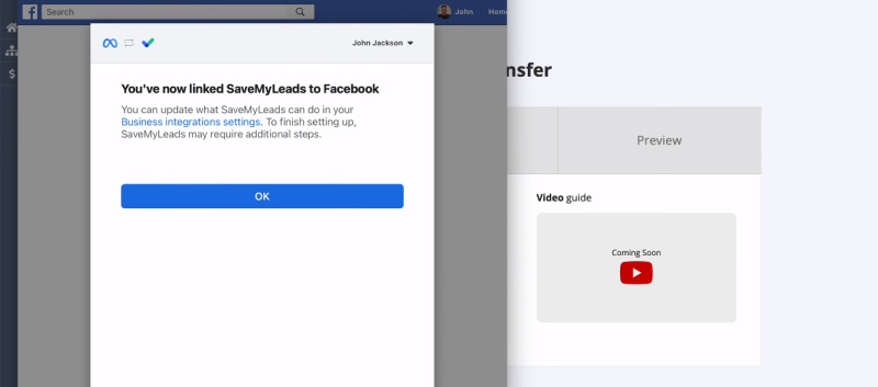 Facebook and Messaggio integration |&nbsp;Continue setting