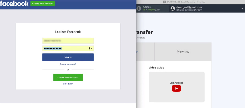 Facebook and ActiveCampaign integration | Log into FB
