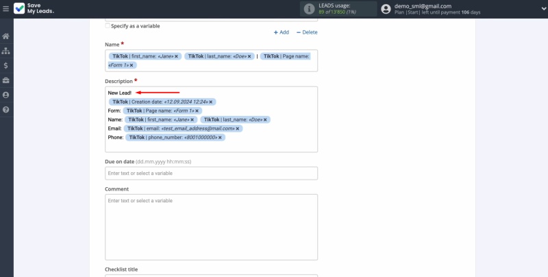 You can also enter values manually