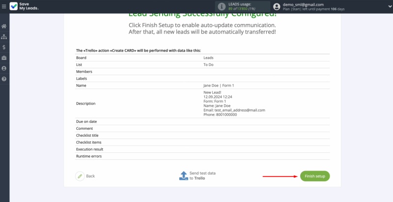 Click Finish setup to enable auto-update