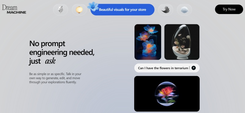 Dream Machine website