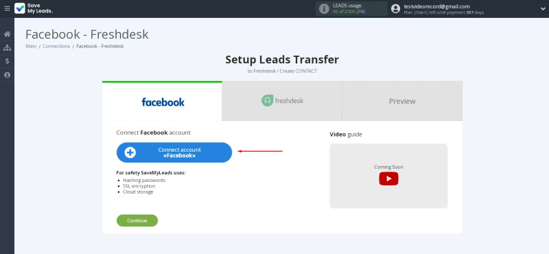 Facebook and Freshdesk integration | Connect your Facebook account to SaveMyLeads