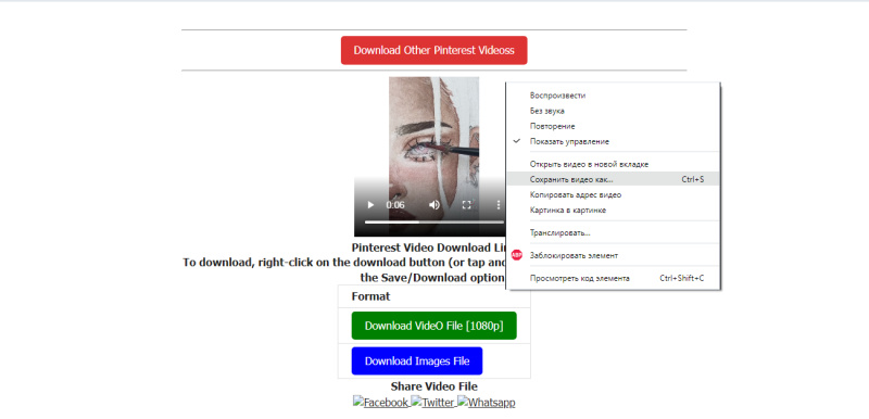 How to download Pinterest video | Download Video File