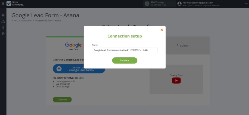 Assign a name to the connection