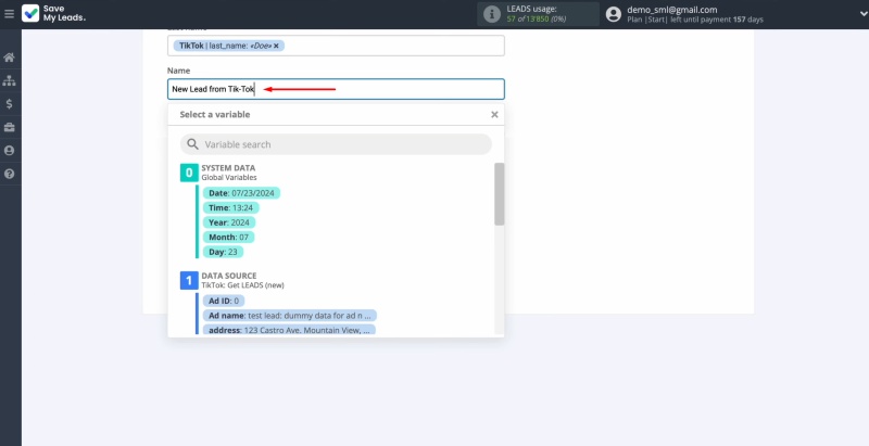 You can also enter data manually