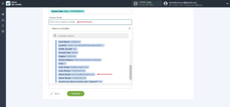 Smartsheet and Google Lead Form integration | Assign variables from a lead form to Smartsheet fields