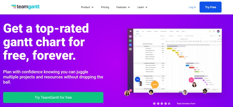 Gantt Chart Software | TeamGantt