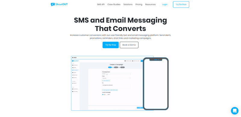 A selection of services for SMS-mailings | Shout Out