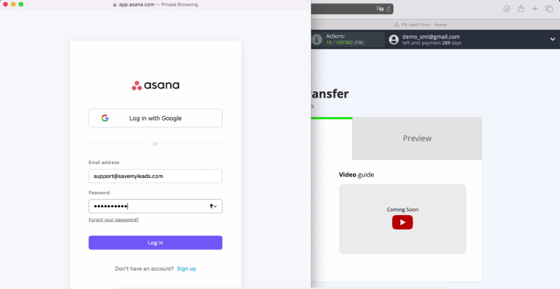 Transfer leads from Facebook Lead Ads to Asana | Connect your Asana account