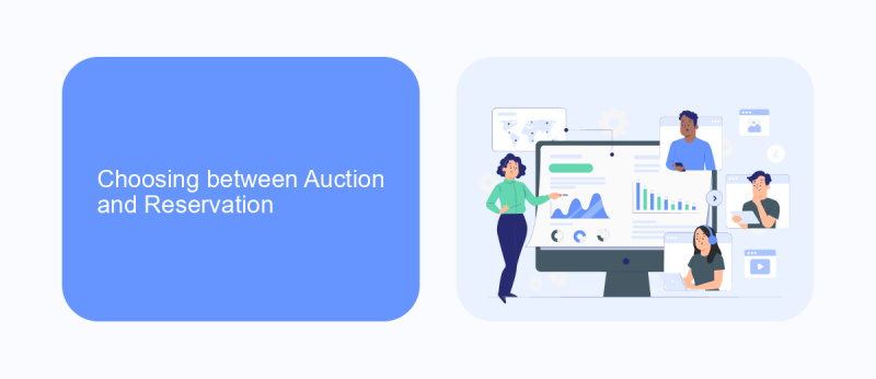 Choosing between Auction and Reservation