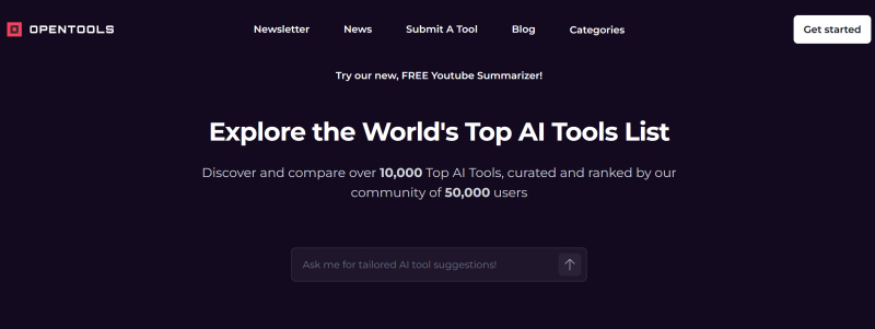  Best AI Tools Directories | OpenTools.ai