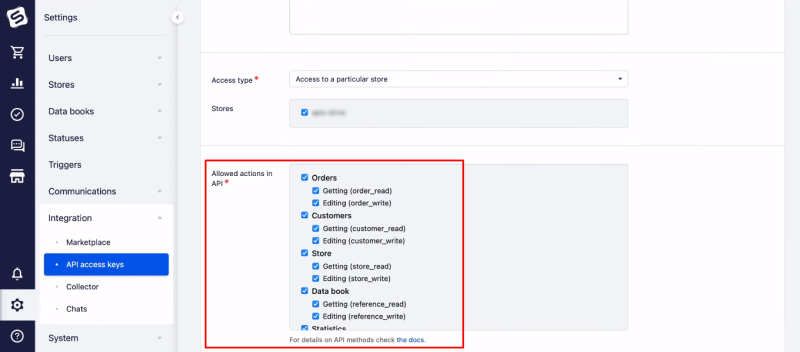 Facebook and Simla integration | Сheck the checkboxes