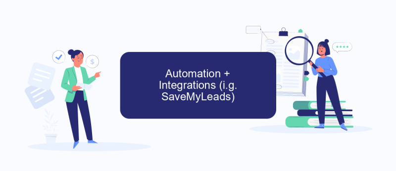 Automation + Integrations (i.g. SaveMyLeads)