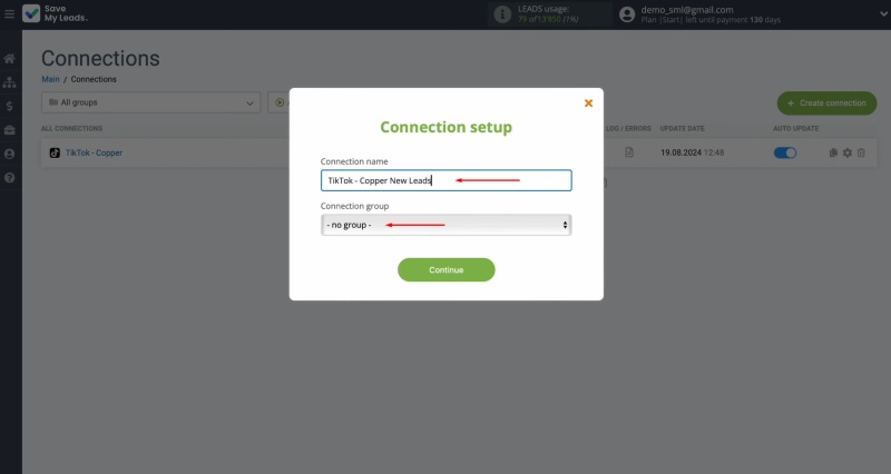 You can modify the connection name and assign it to a group
