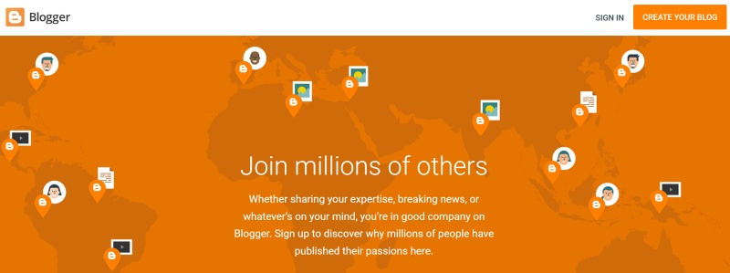 Blogger website