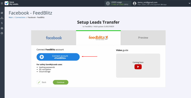 FeedBlitz and Facebook integration | Connect your FeedBlitz account to SaveMyLeads