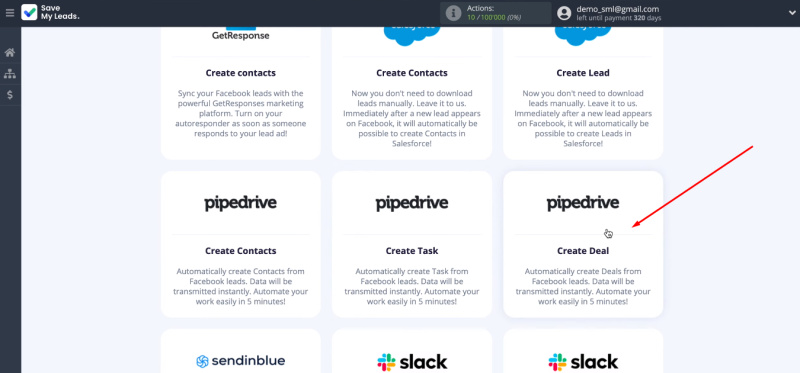 Facebook and Pipedrive integration | Templates
